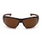 Carhartt Easley, Safety Glasses, Anti-Fog, gray Lens, Black and tan Frame CHB820ST - alternate 2